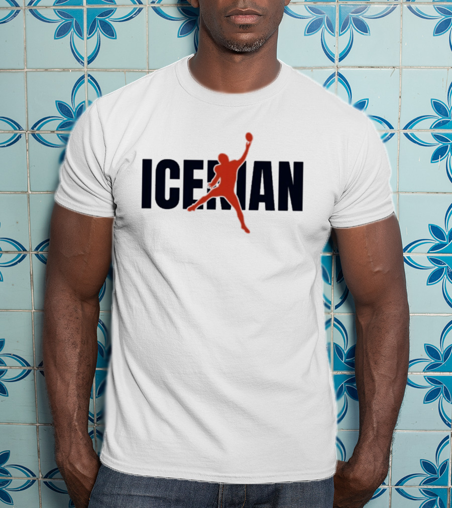 ICEMAN Basketball Silhouette Jumping Pose T-Shirt