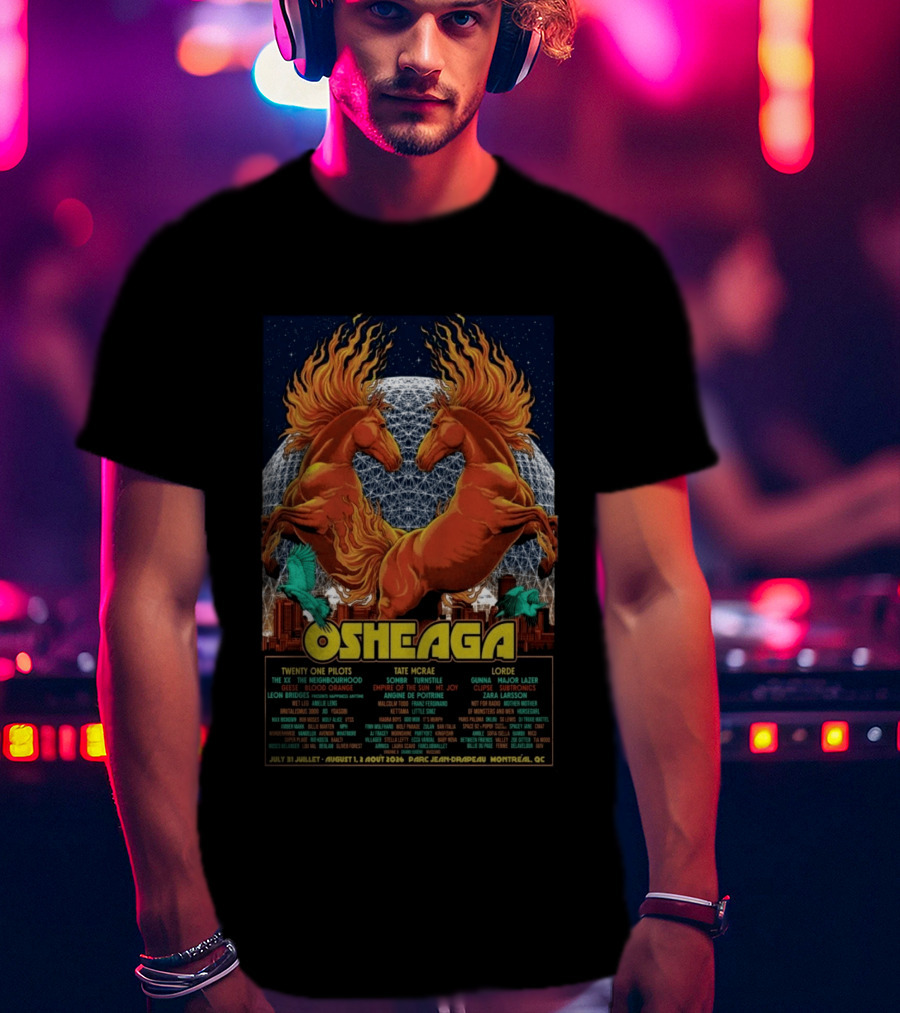 Osheaga Montreal QC 2026 Twenty One Pilots Lorde Concert Parc Jean Drapeau Limited Edition T-Shirt