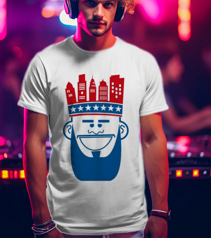 Lebron James Philadelphia 76ers Philly King Skyline Crown T-Shirt