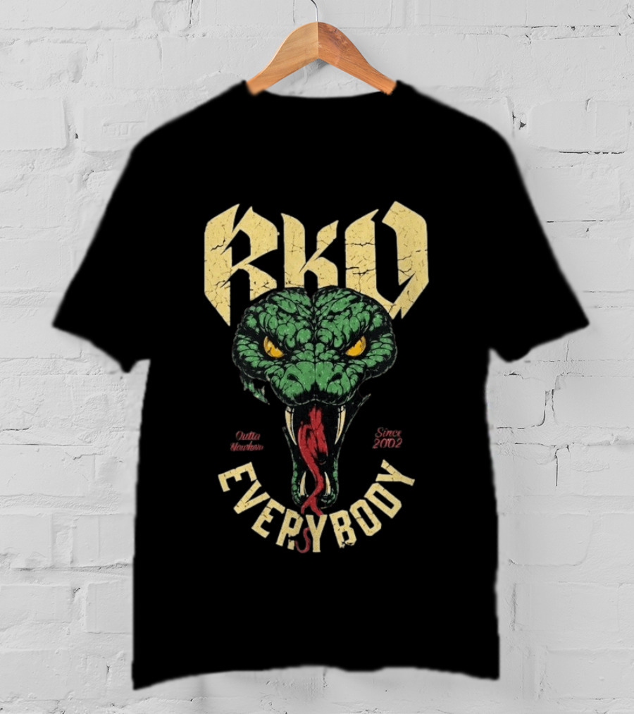 Randy Orton RKO Viper Outta Nowhere Everybody Since 2002 T-Shirt