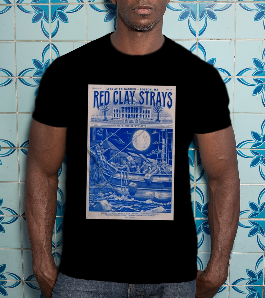 Live At TD Garden Boston MA August 1 2026 Red Clay Strays With The Revivalists T-Shirt