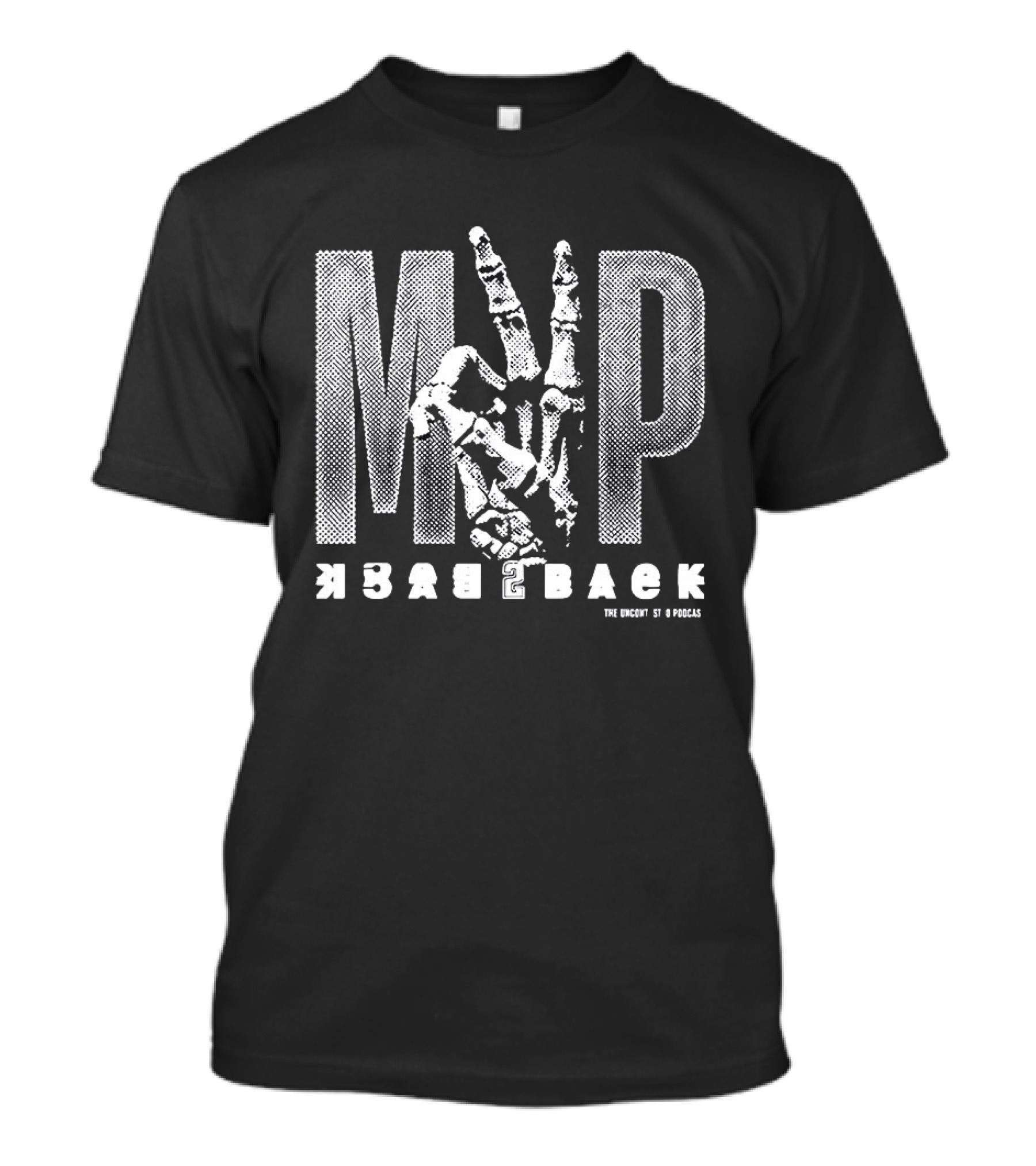Shai Gilgeous Alexander MVP Back To Back 2025 2026 Oklahoma City Thunder NBA Skeleton Hand T-Shirt