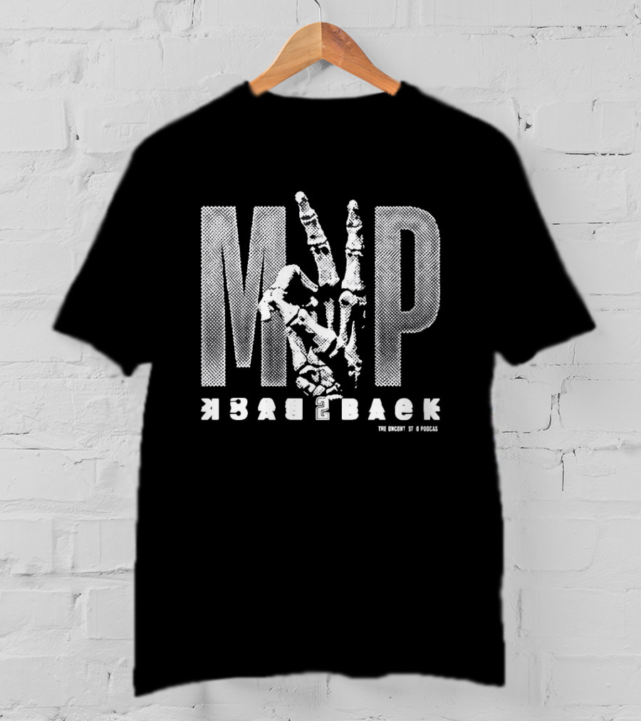 Shai Gilgeous Alexander MVP Back To Back 2025 2026 Oklahoma City Thunder NBA Skeleton Hand T-Shirt