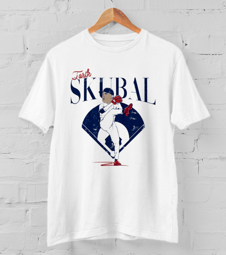 Tarik Skubal Pitcher Caricature MLB Dodgers T-Shirt