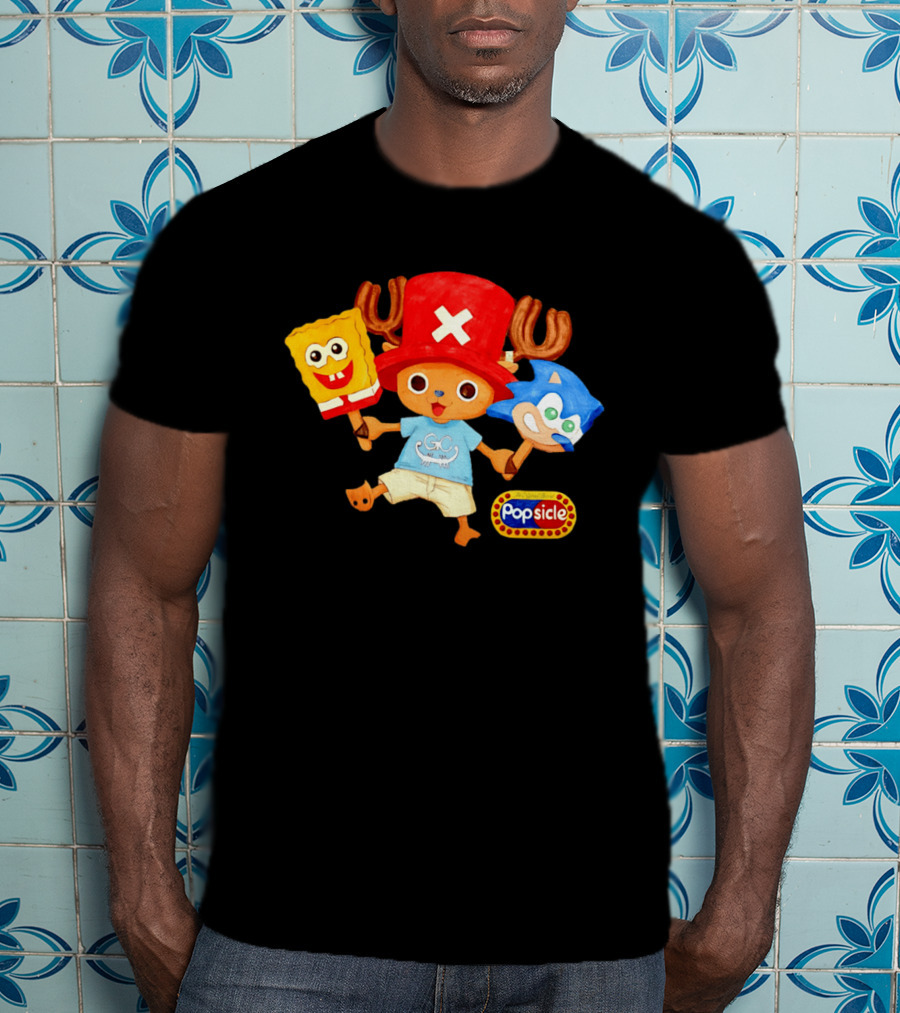 Chopper Popsicle SpongeBob Sonic T-Shirt