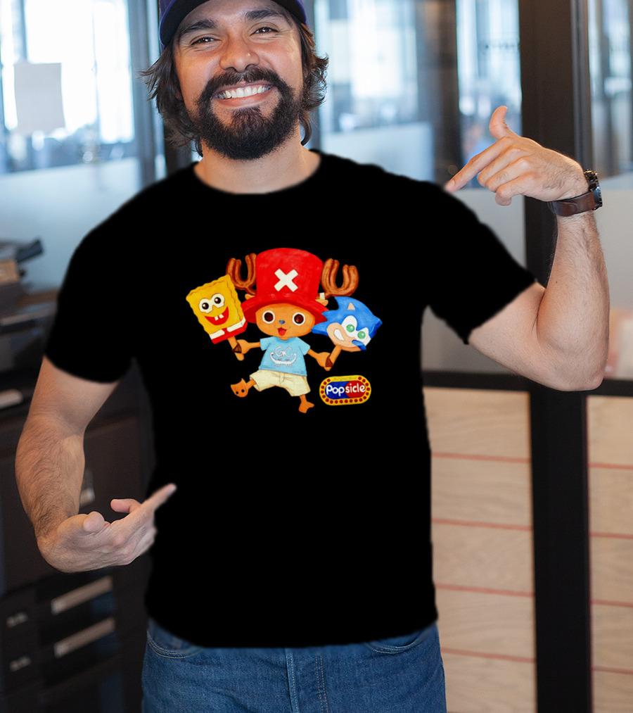 Chopper Popsicle SpongeBob Sonic T-Shirt