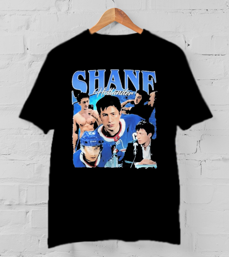 Shane Hollander Hockey Player Collage Hudson Williams T-Shirt