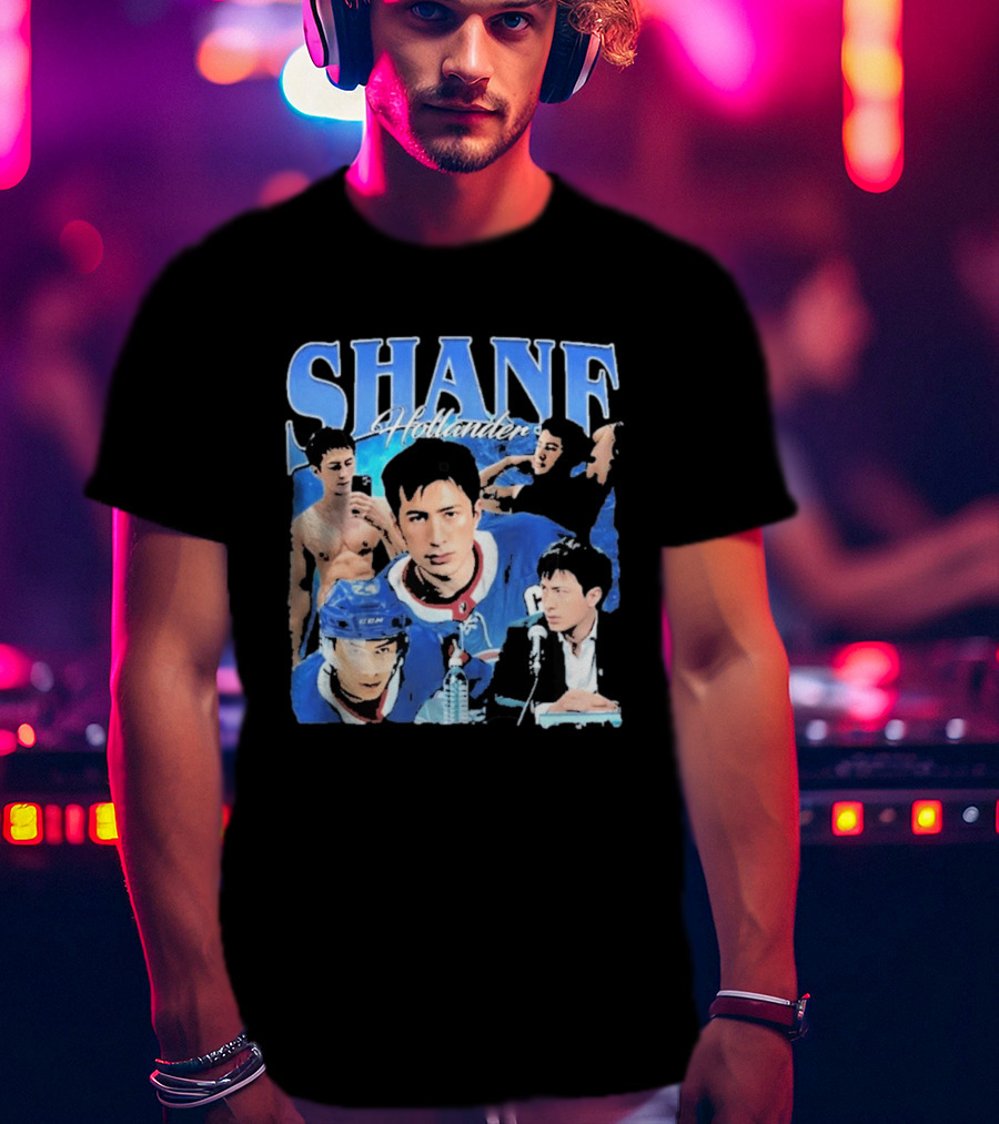 Shane Hollander Hockey Player Collage Hudson Williams T-Shirt