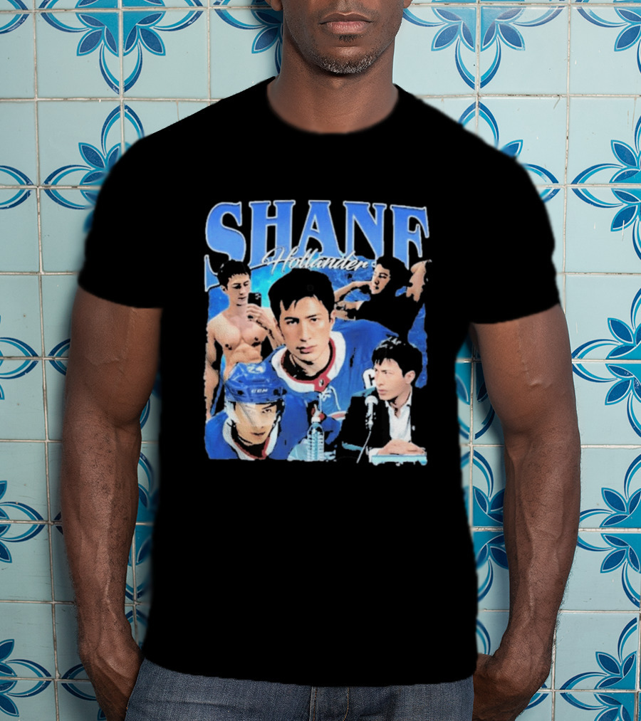 Shane Hollander Hockey Player Collage Hudson Williams T-Shirt