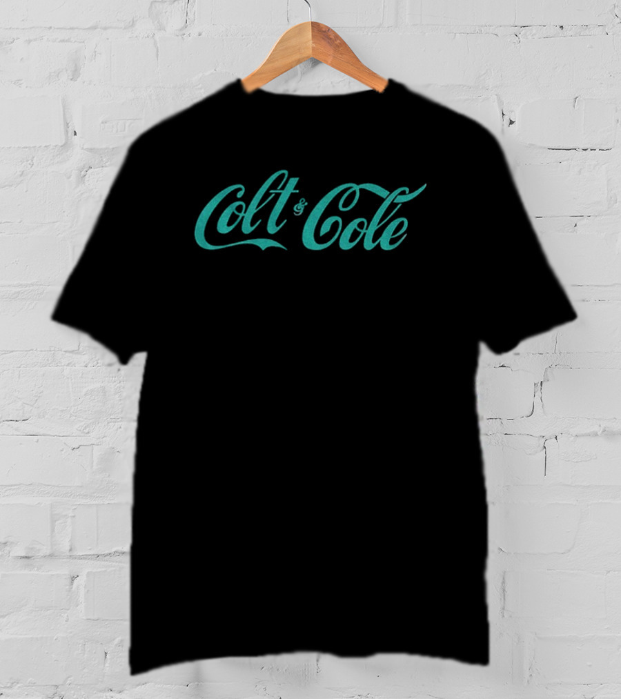 Colt And Cole Coca Cola Retro Style Script T-Shirt