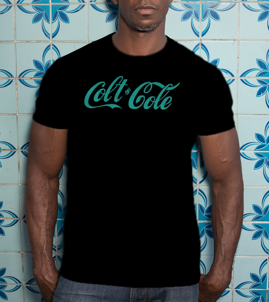 Colt And Cole Coca Cola Retro Style Script T-Shirt