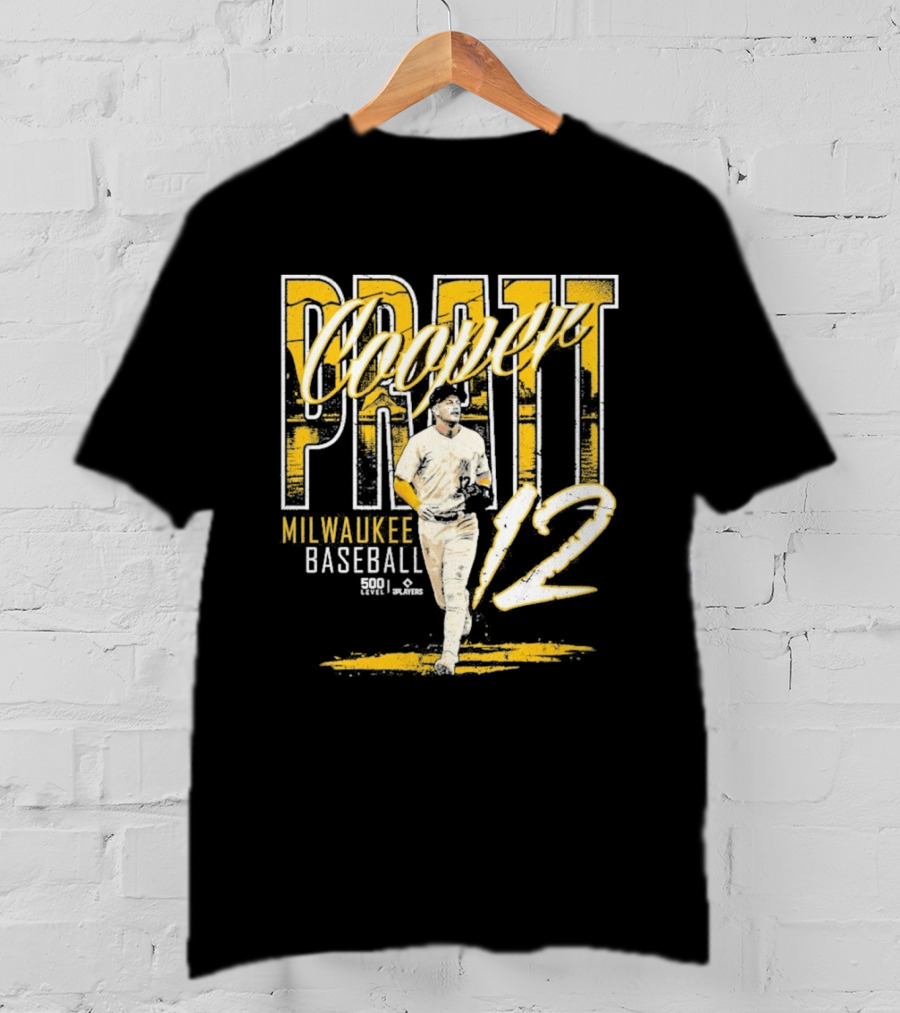 Cooper Pratt Milwaukee Baseball 12 Player Name T-Shirt