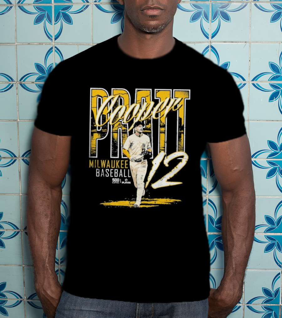 Cooper Pratt Milwaukee Baseball 12 Player Name T-Shirt
