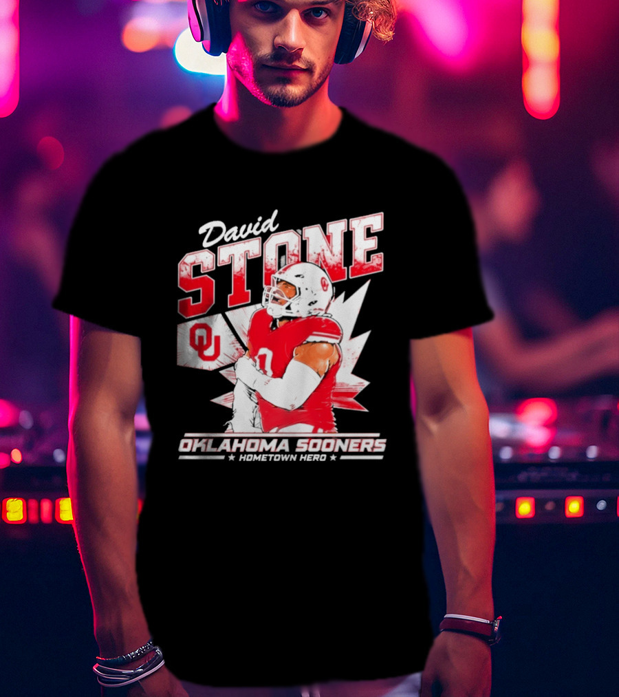 David Stone Oklahoma Sooners Hometown Hero OU Football Star T-Shirt
