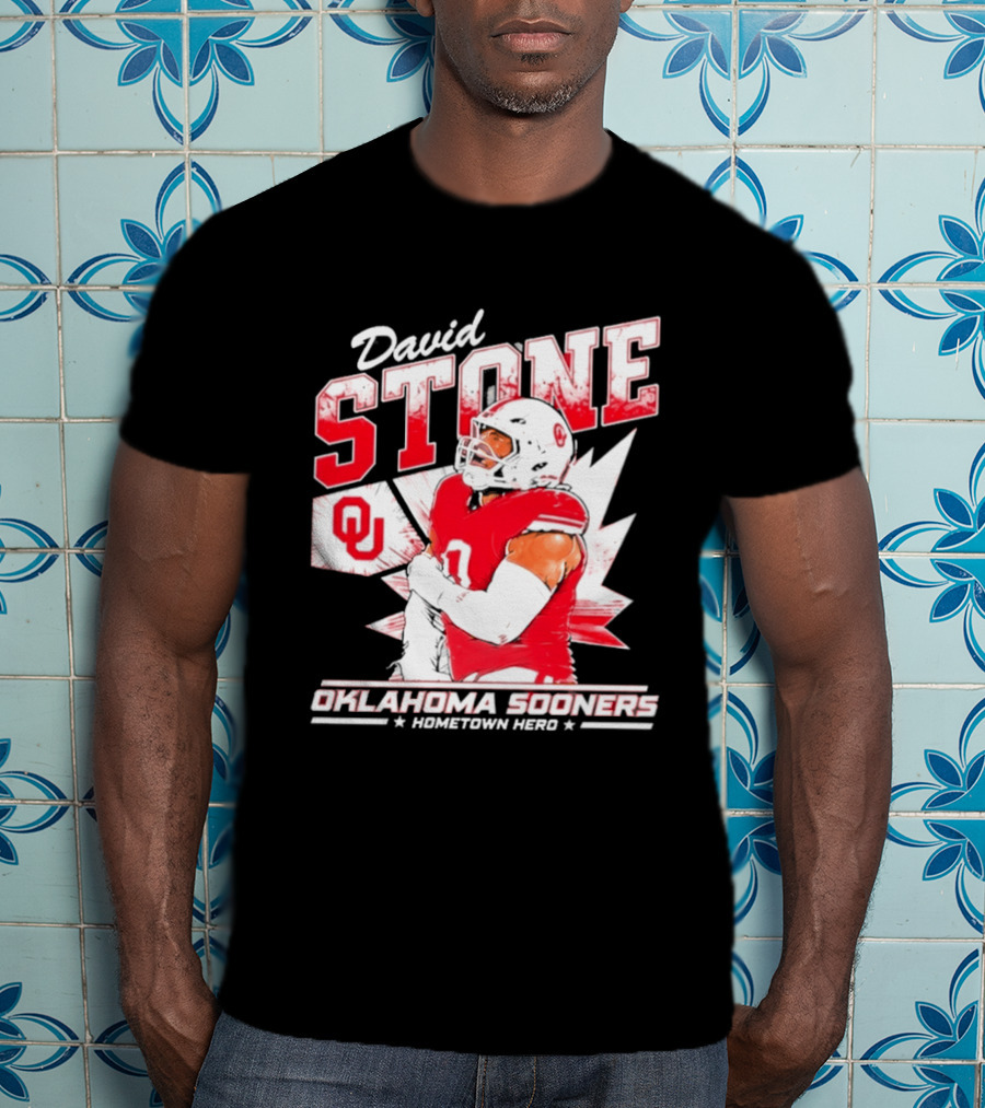 David Stone Oklahoma Sooners Hometown Hero OU Football Star T-Shirt