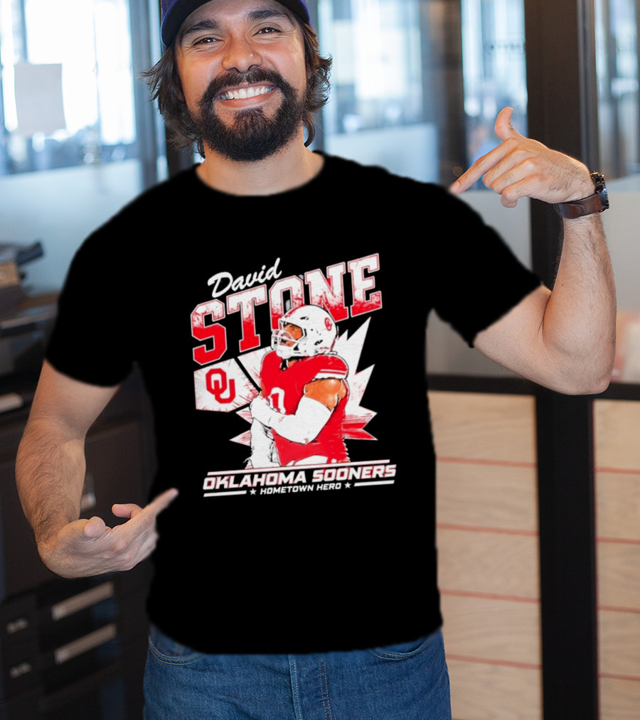 David Stone Oklahoma Sooners Hometown Hero OU Football Star T-Shirt