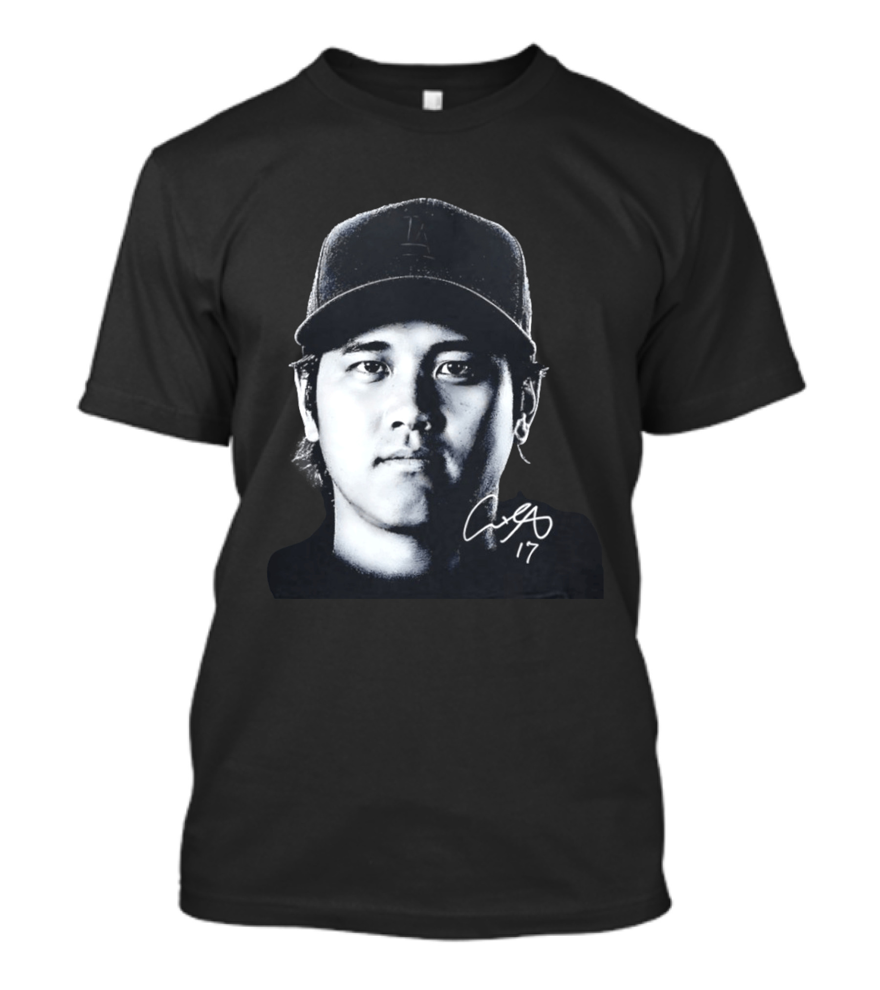Shohei Ohtani LA Dodgers Cap Signature 17 T-Shirt