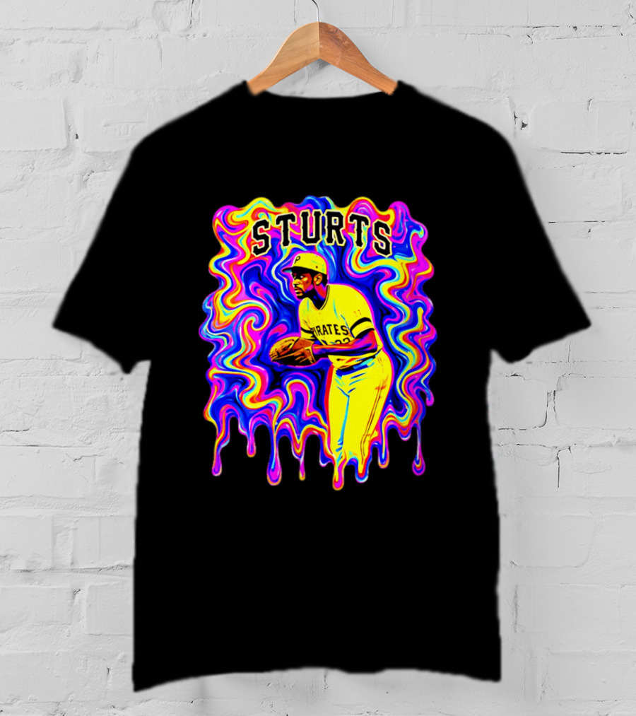 Pirates Dock Ellis Psychedelic Sturts Baseball Pitcher T-Shirt