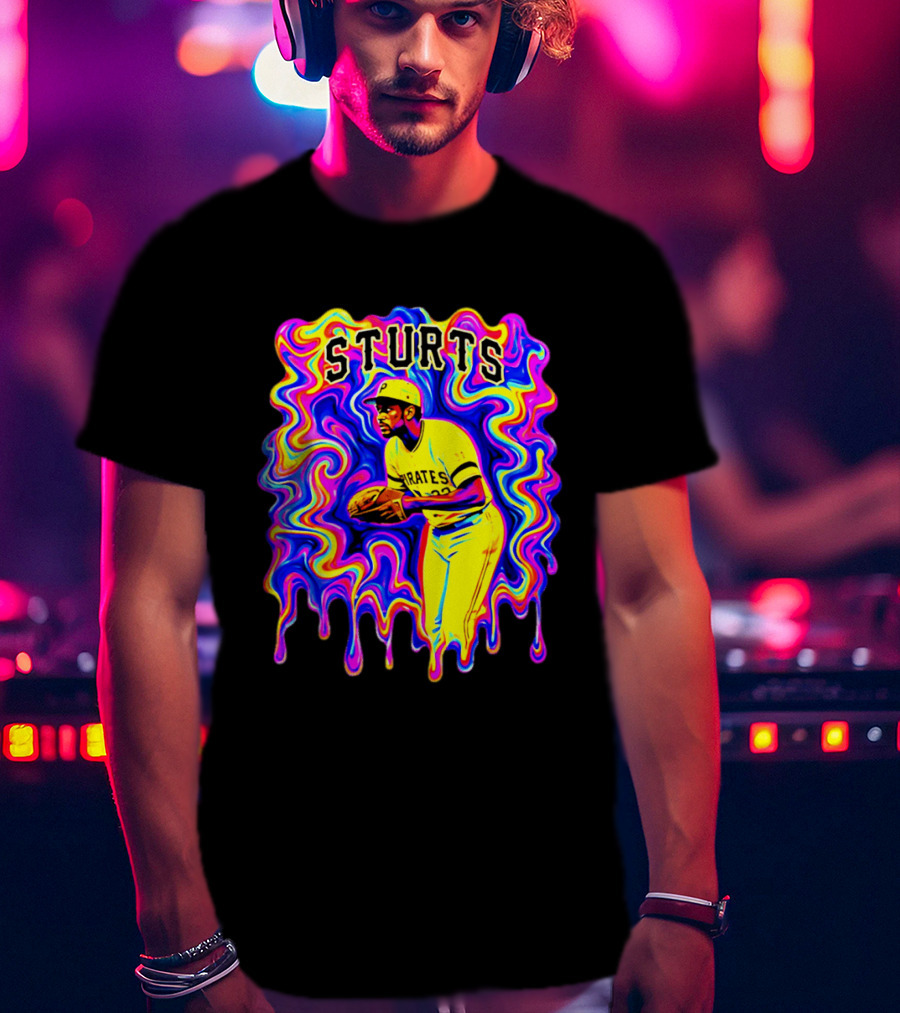 Pirates Dock Ellis Psychedelic Sturts Baseball Pitcher T-Shirt