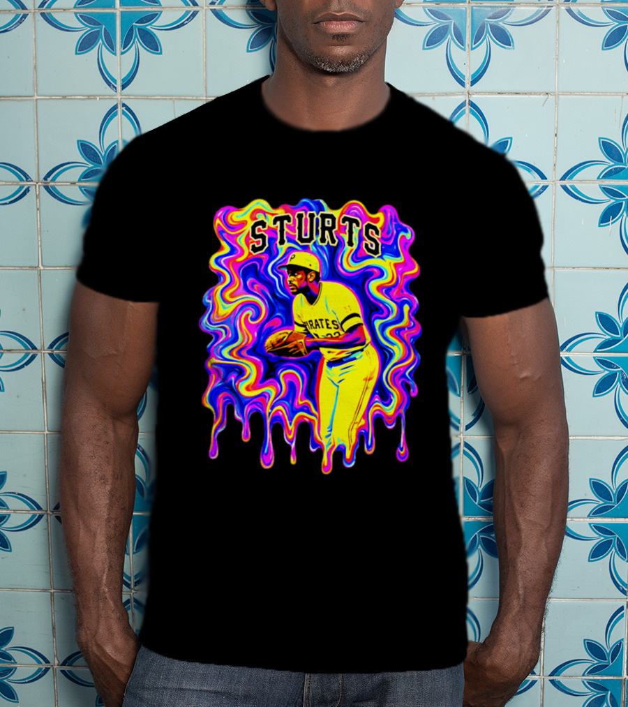 Pirates Dock Ellis Psychedelic Sturts Baseball Pitcher T-Shirt