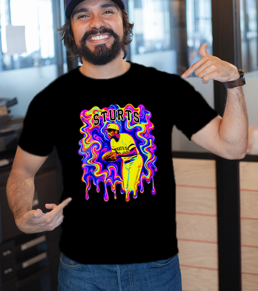 Pirates Dock Ellis Psychedelic Sturts Baseball Pitcher T-Shirt