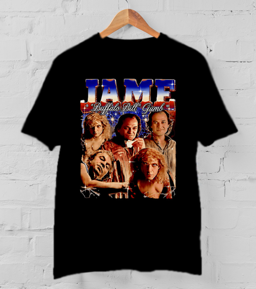 Buffalo Bill Gumb Silence Of The Lambs Movie Character Collage T-Shirt