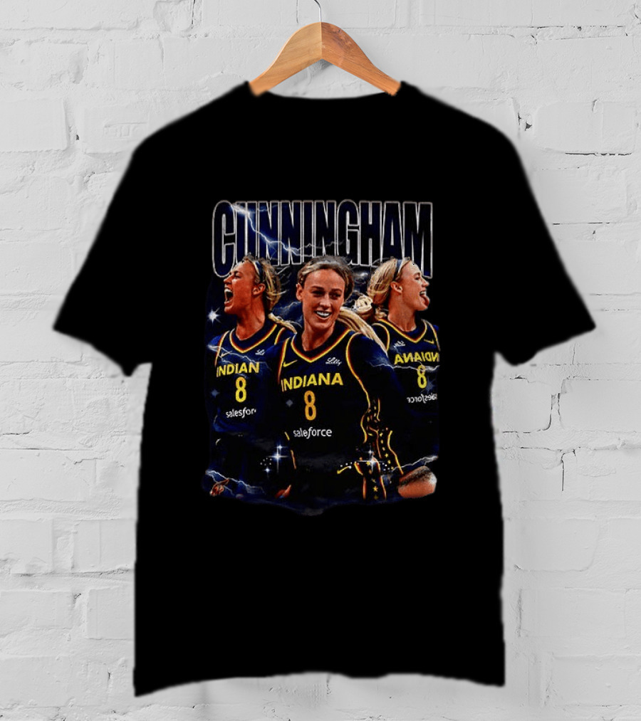 Cunningham 8 Indiana Fever Basketball Salesforce Sports T-Shirt