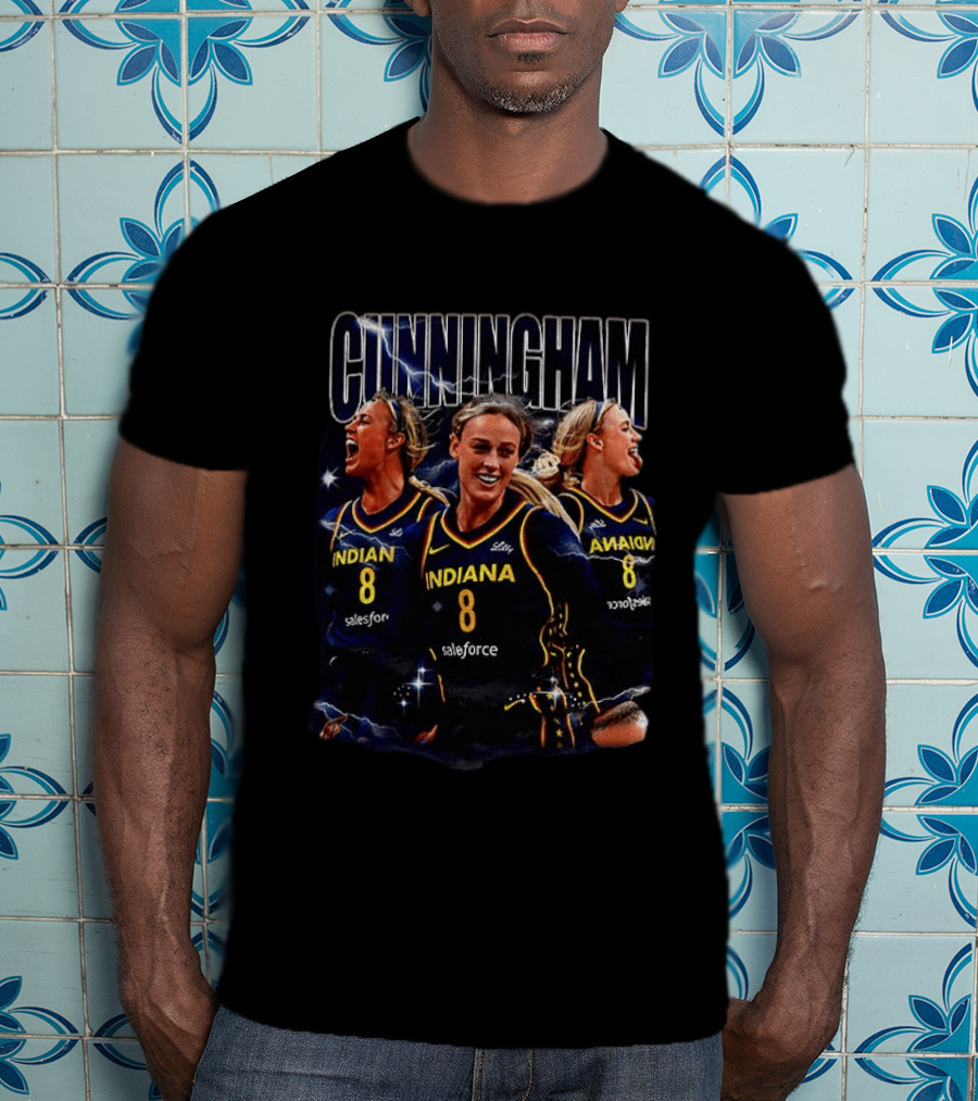Cunningham 8 Indiana Fever Basketball Salesforce Sports T-Shirt