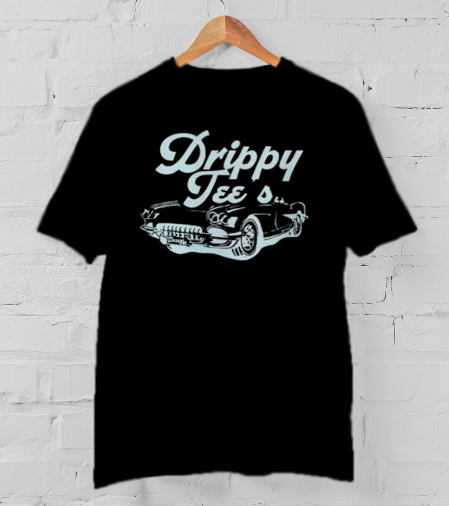 Drippy Tees 1958 Chevrolet Corvette Classic Car T-Shirt