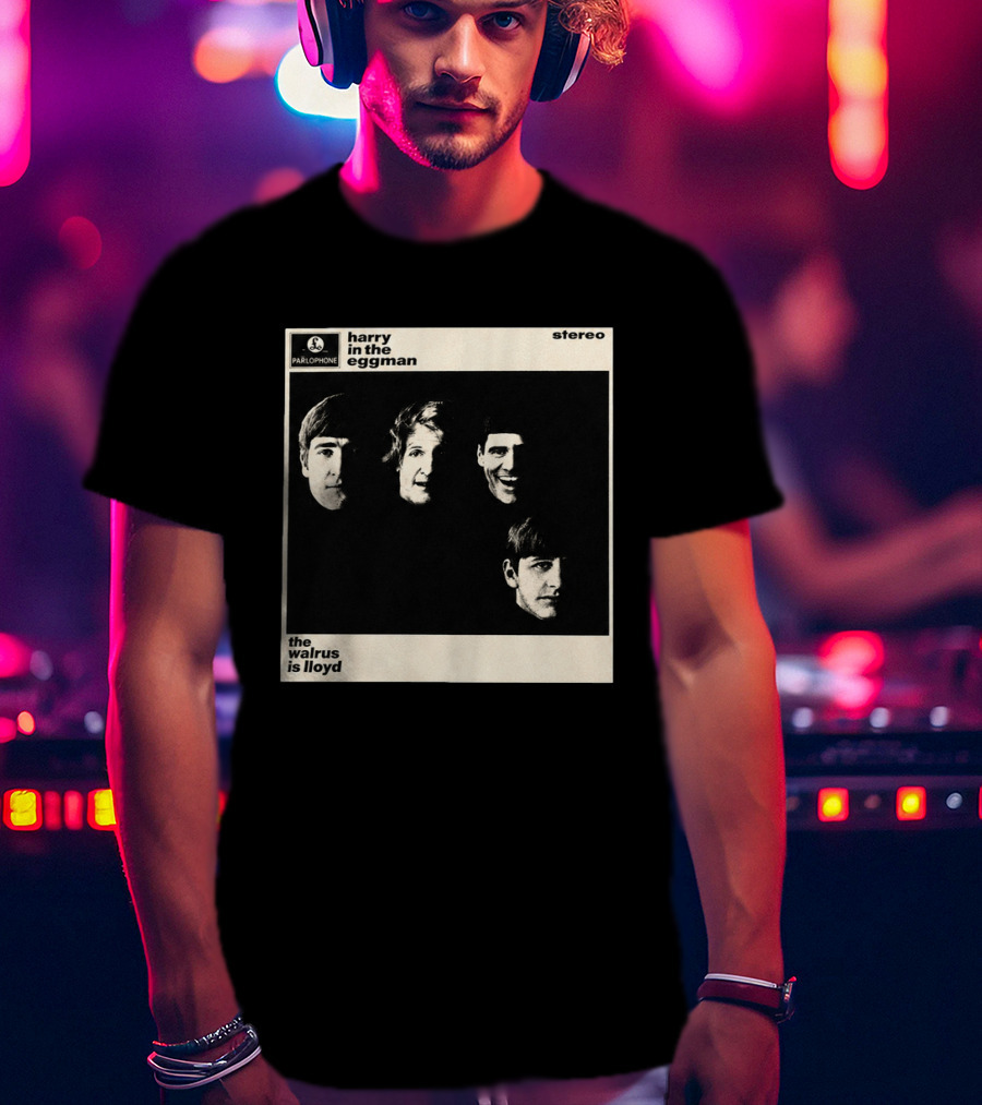 Parlophone Harry In The Eggman The Walrus Is Lloyd Stereo T-Shirt