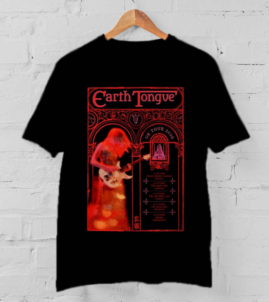 Earth Tongue UK Tour 2026 Down Stokes Festival Bristol Gilded Gothic Artistry T-Shirt