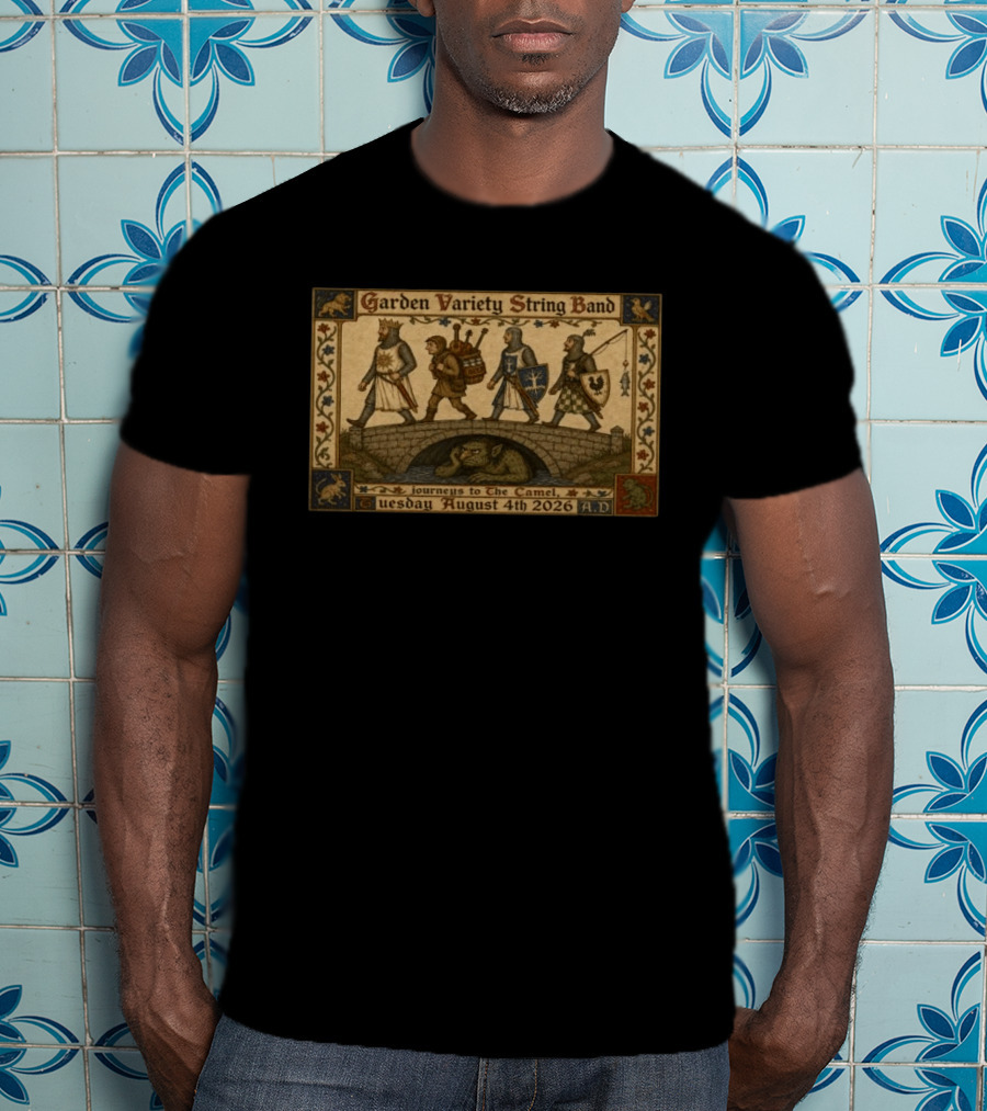 Garden Variety String Band Journeys To The Camel Richmond VA August 4 2026 A.D. T-Shirt