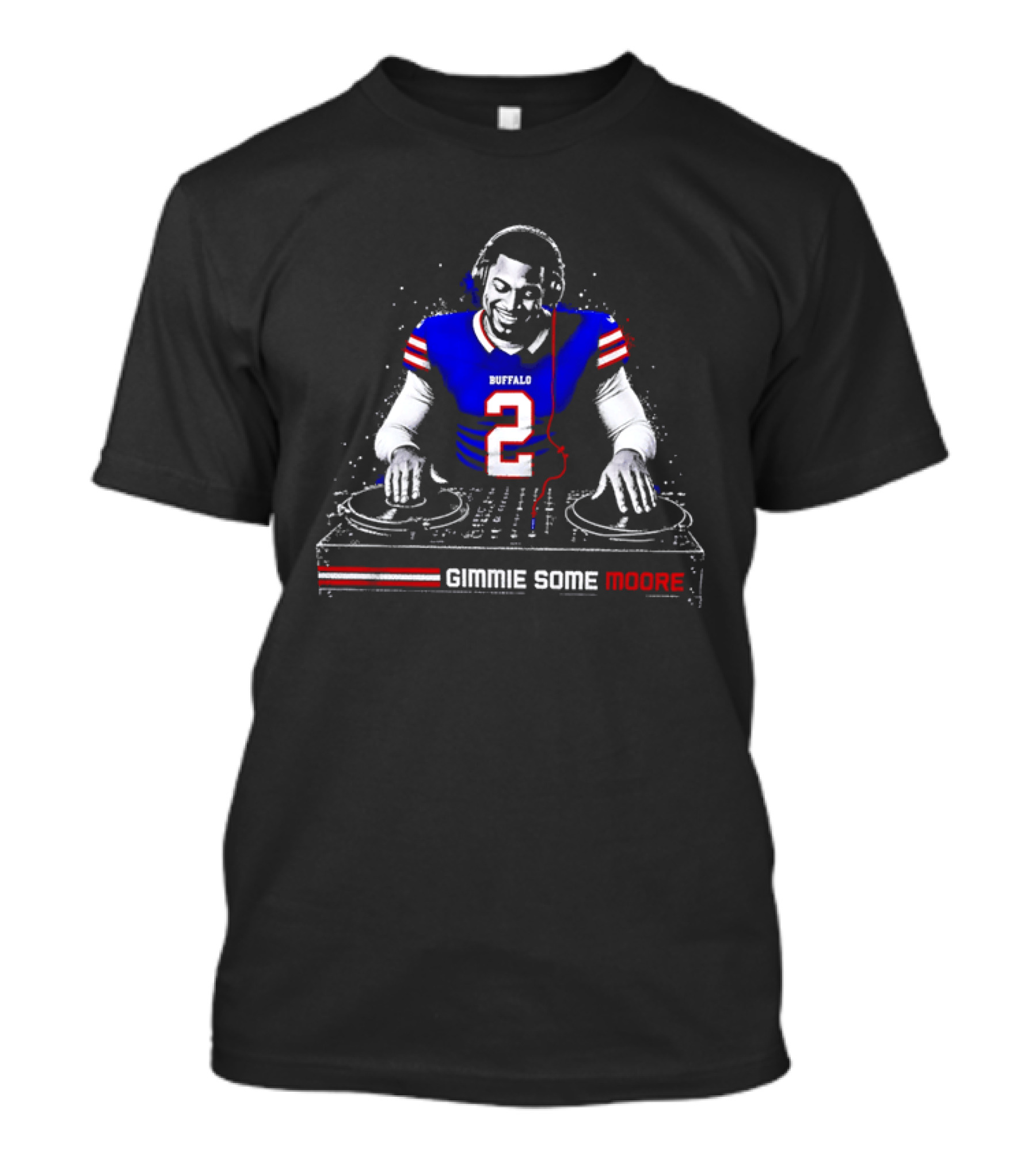 Buffalo Bills Player DJ Gimmie Some Moore Football Jersey T-Shirt