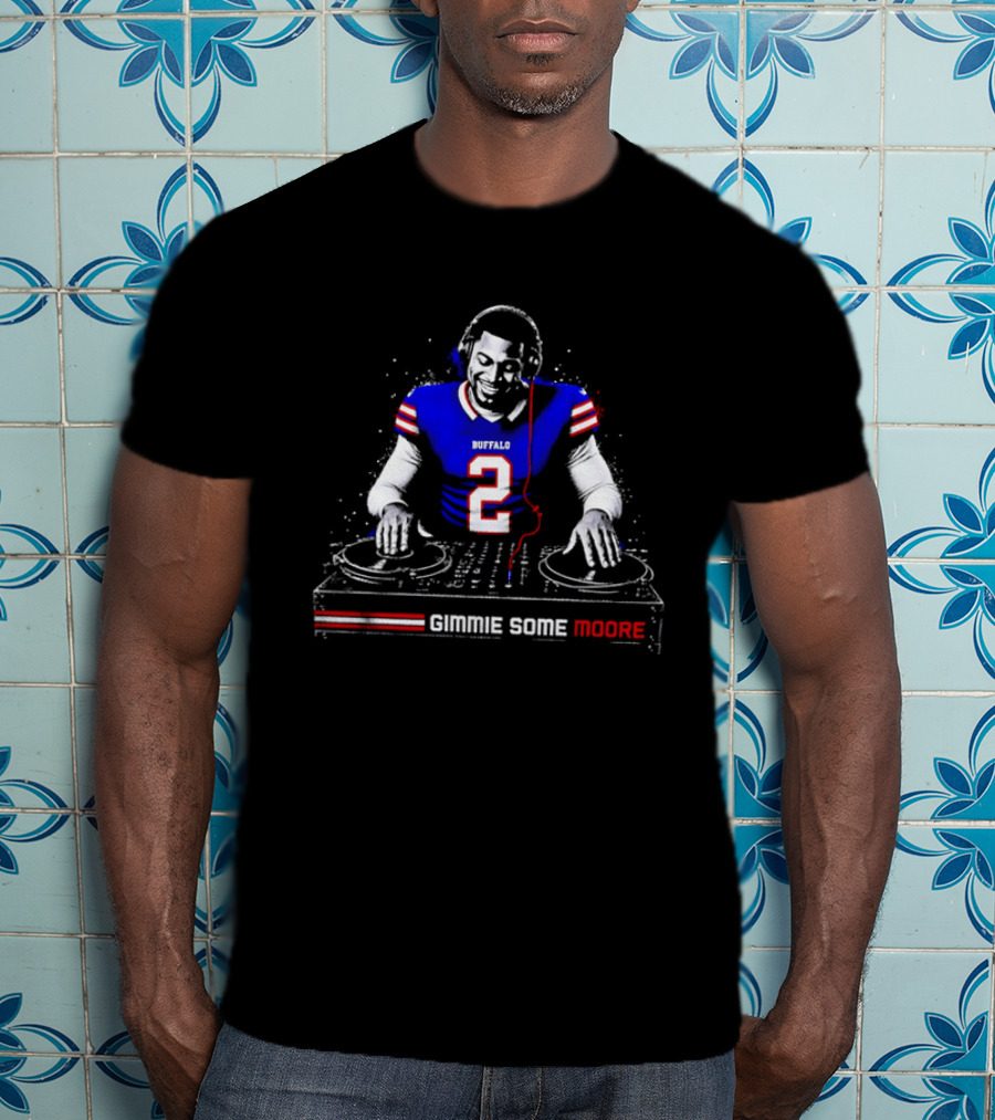 Buffalo Bills Player DJ Gimmie Some Moore Football Jersey T-Shirt