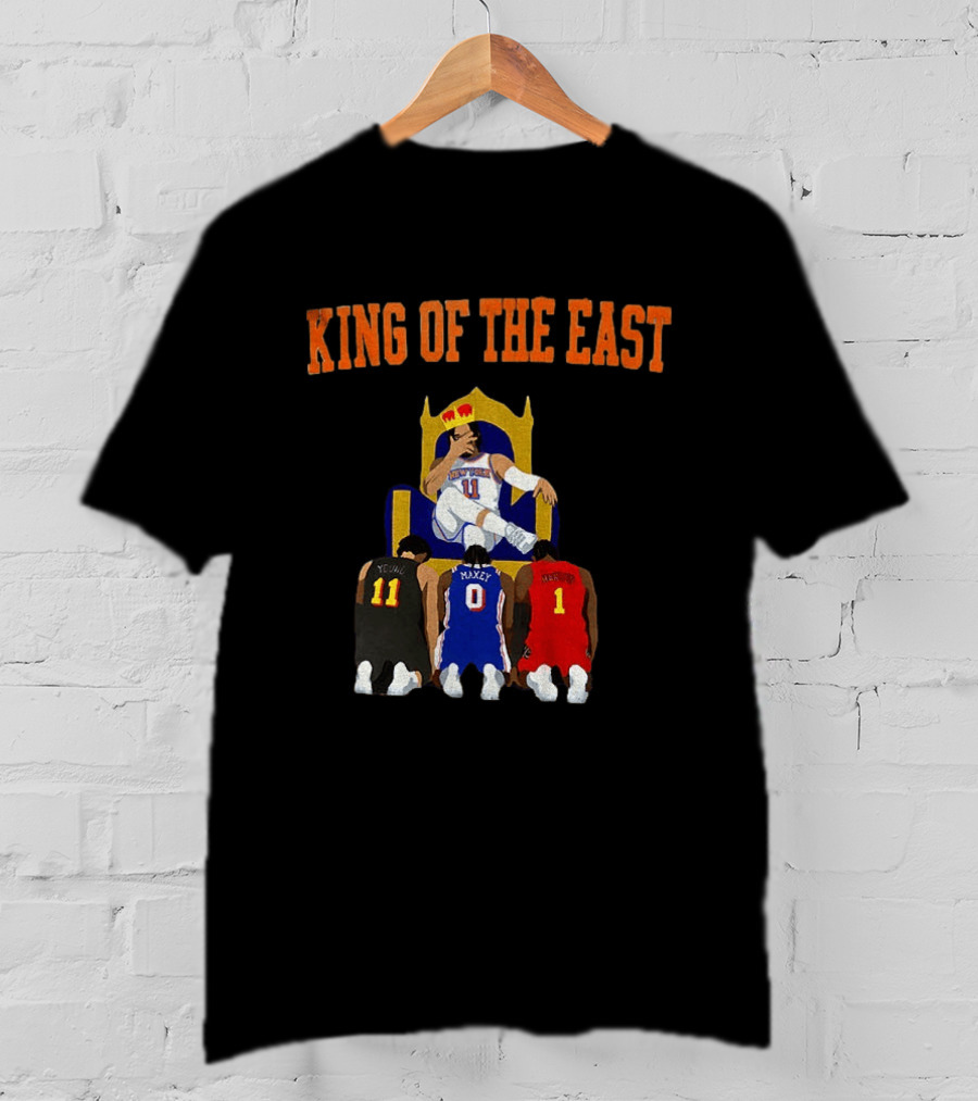 New York Knicks Jalen Brunson King Of The East NBA Basketball T-Shirt