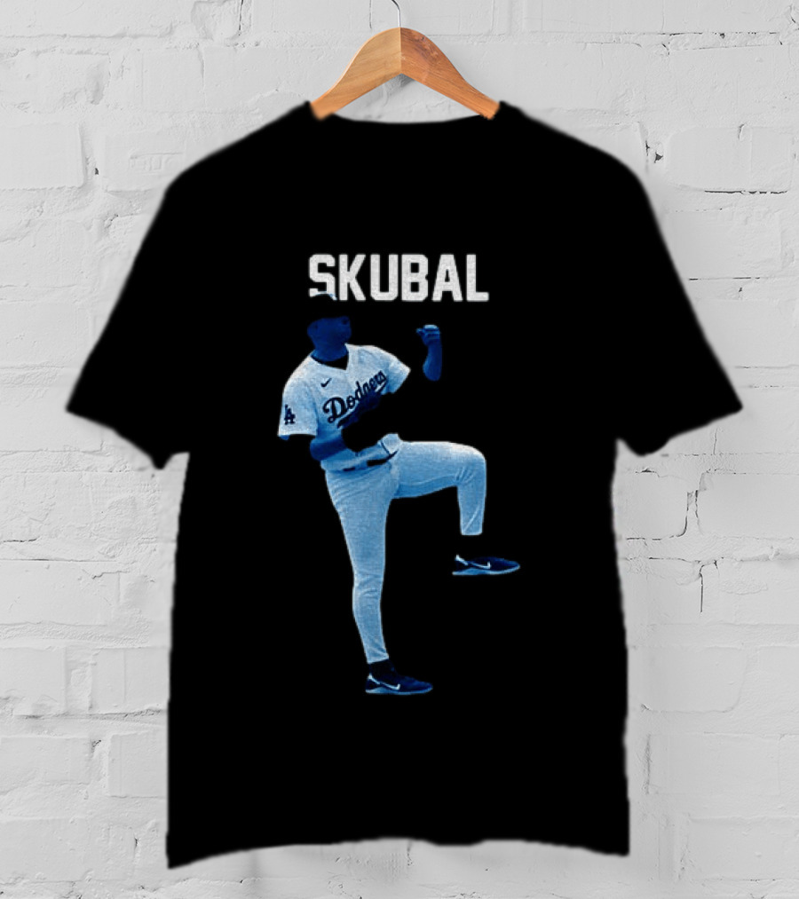 Los Angeles Dodgers Tarik Skubal 29 MLB Baseball 2026 Gradient T-Shirt