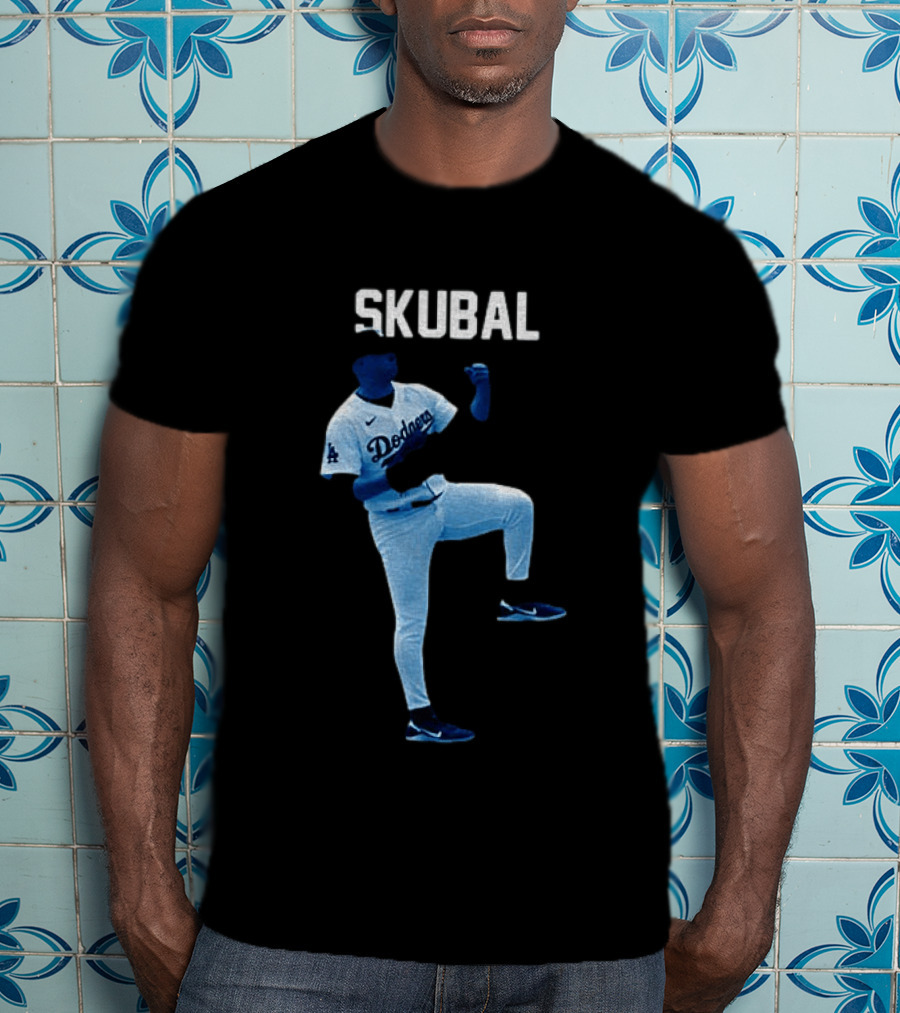 Los Angeles Dodgers Tarik Skubal 29 MLB Baseball 2026 Gradient T-Shirt