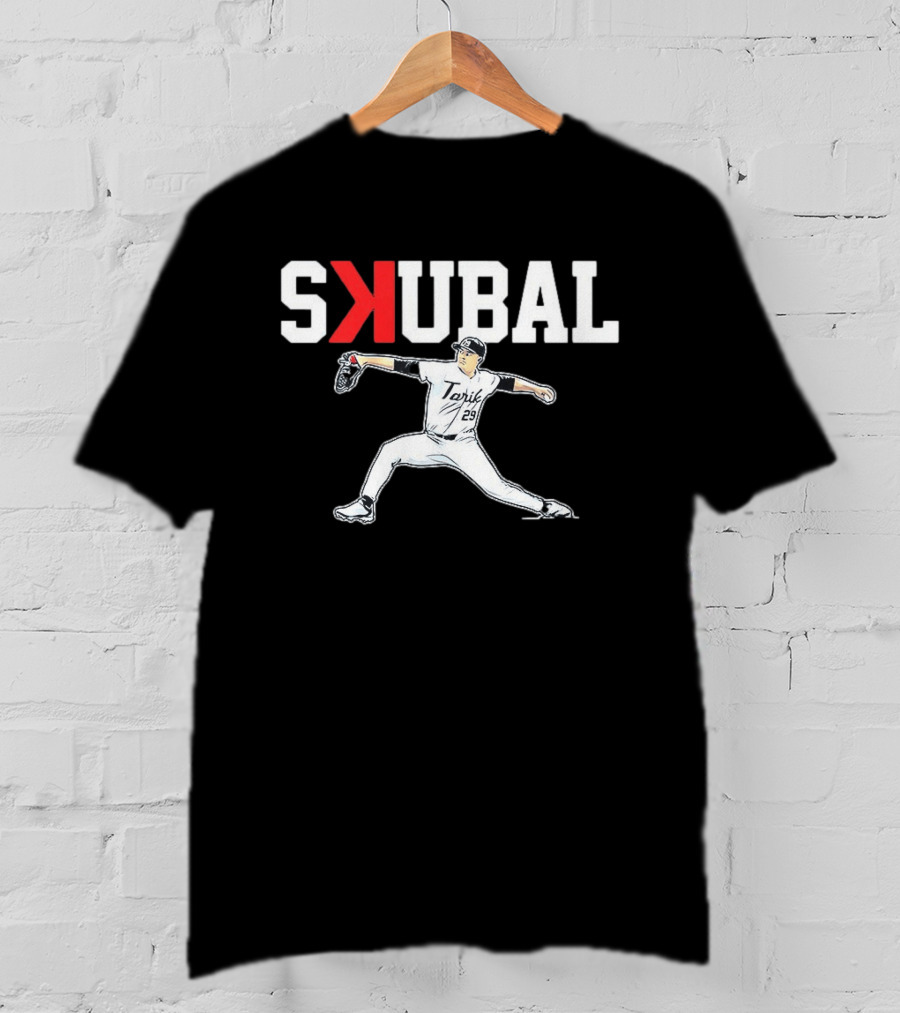Tarik Skubal Detroit Tigers MLB Player Pitching SKUBAL T-Shirt