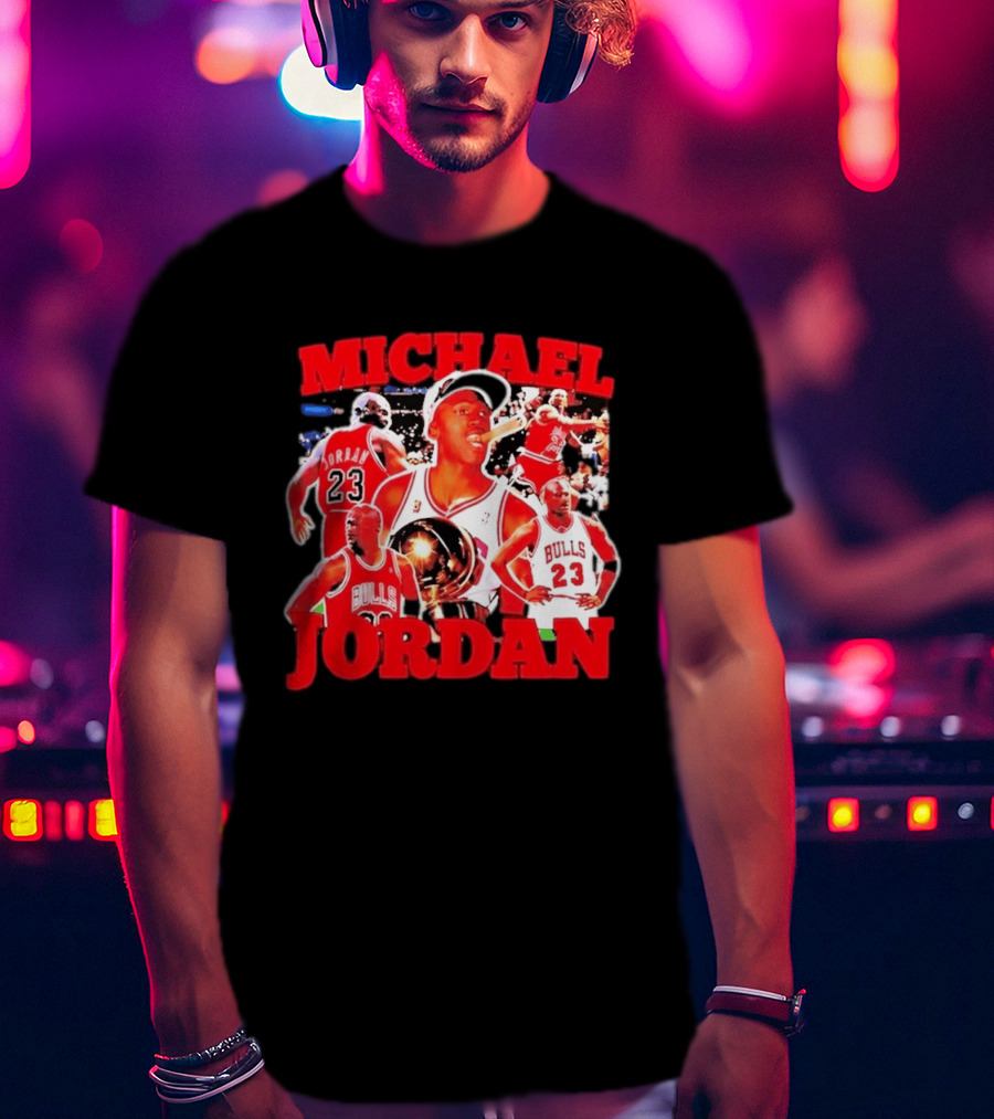 Michael Jordan Chicago Bulls 23 Basketball Legend NBA Champion T-Shirt