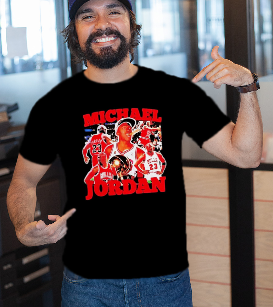 Michael Jordan Chicago Bulls 23 Basketball Legend NBA Champion T-Shirt