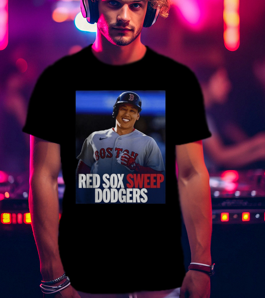 Boston Red Sox Sweep Dodgers Victory Celebration 2026 T-Shirt