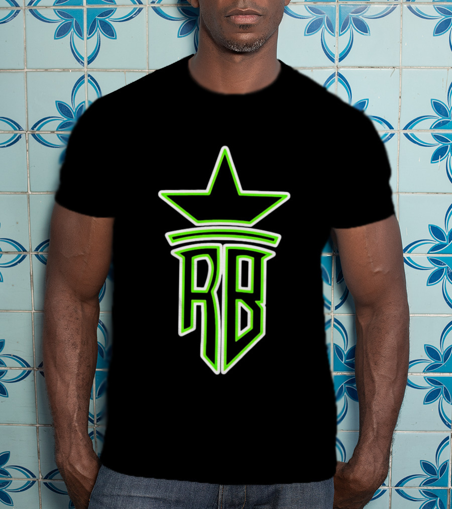 Roland Banks RB Star Logo Neon Green T-Shirt