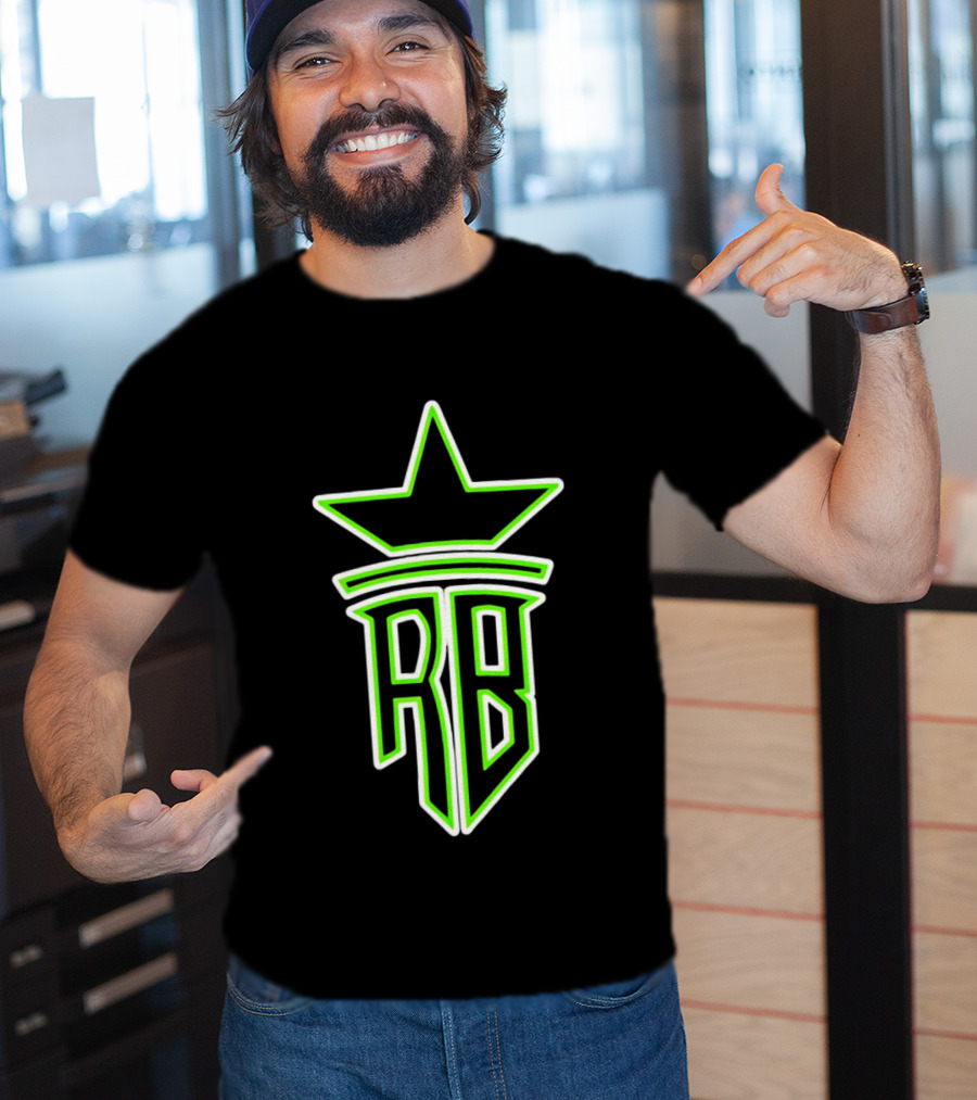Roland Banks RB Star Logo Neon Green T-Shirt