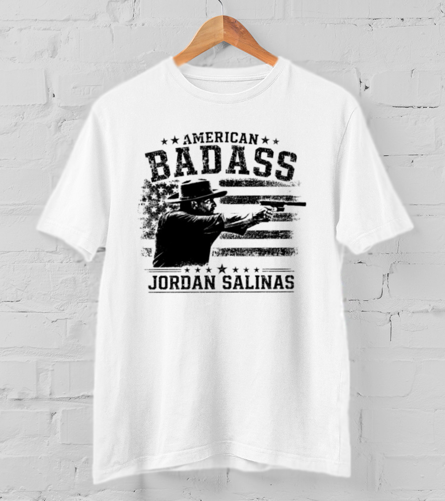 American Badass Jordan Salinas True Patriot USA Flag T-Shirt