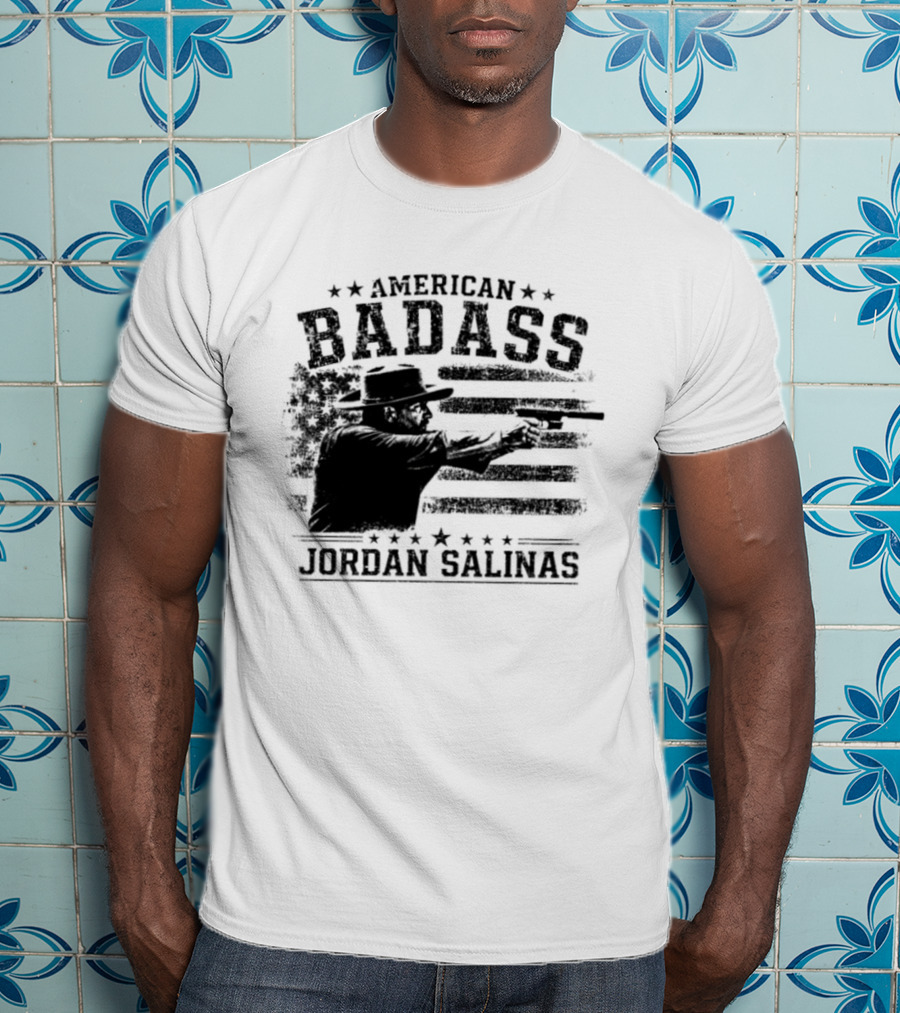 American Badass Jordan Salinas True Patriot USA Flag T-Shirt