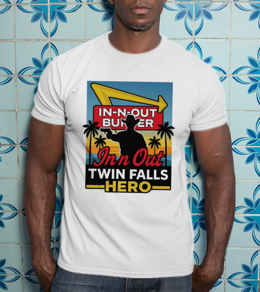 In N Out Burger Twin Falls Hero Retro Western 2026 T-Shirt