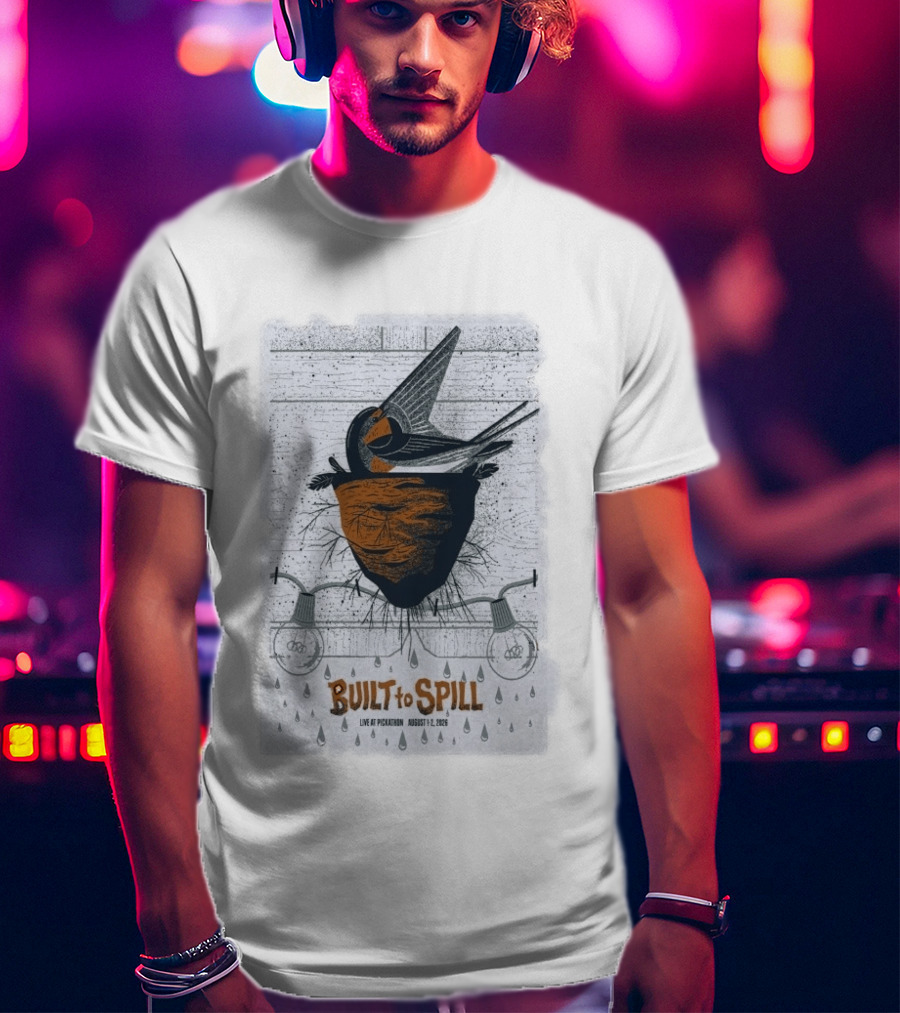 Built To Spill Live At Pickathon August 1 2 2026 Bird And Nest T-Shirt