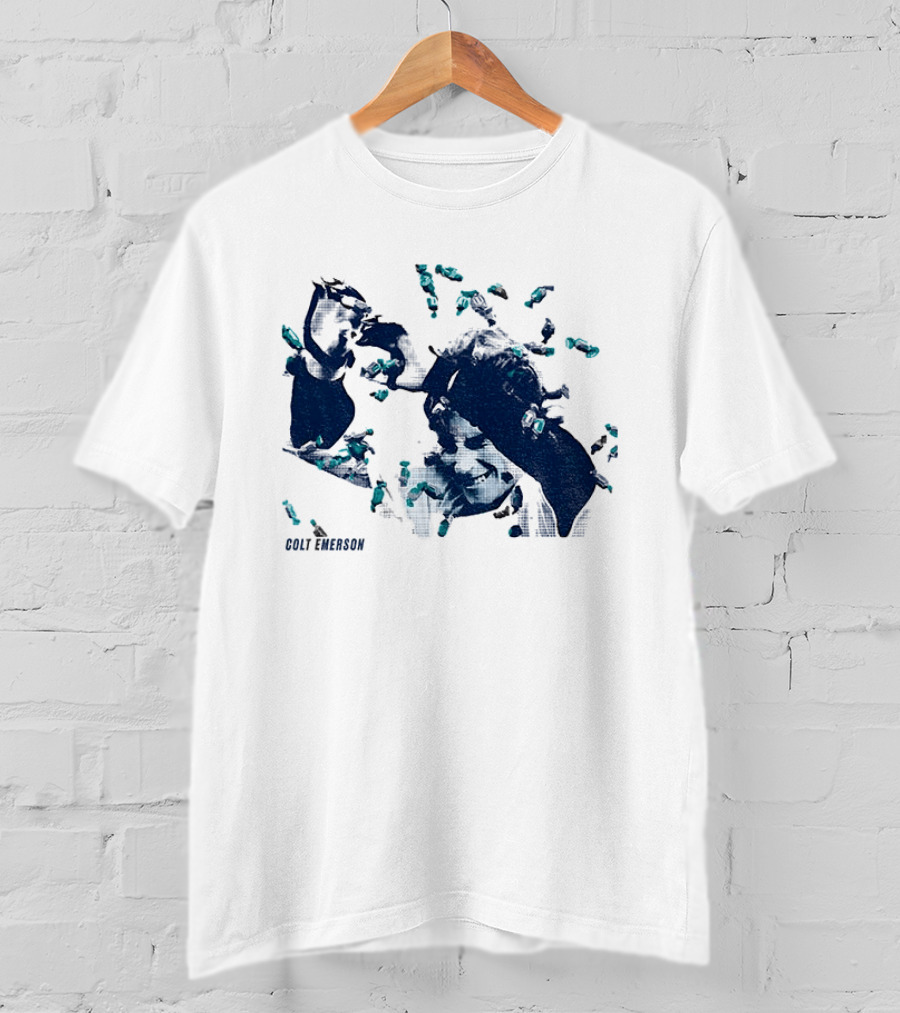 Colt Emerson Walk Off Bubble Gum Bath Mariners Baseball T-Shirt