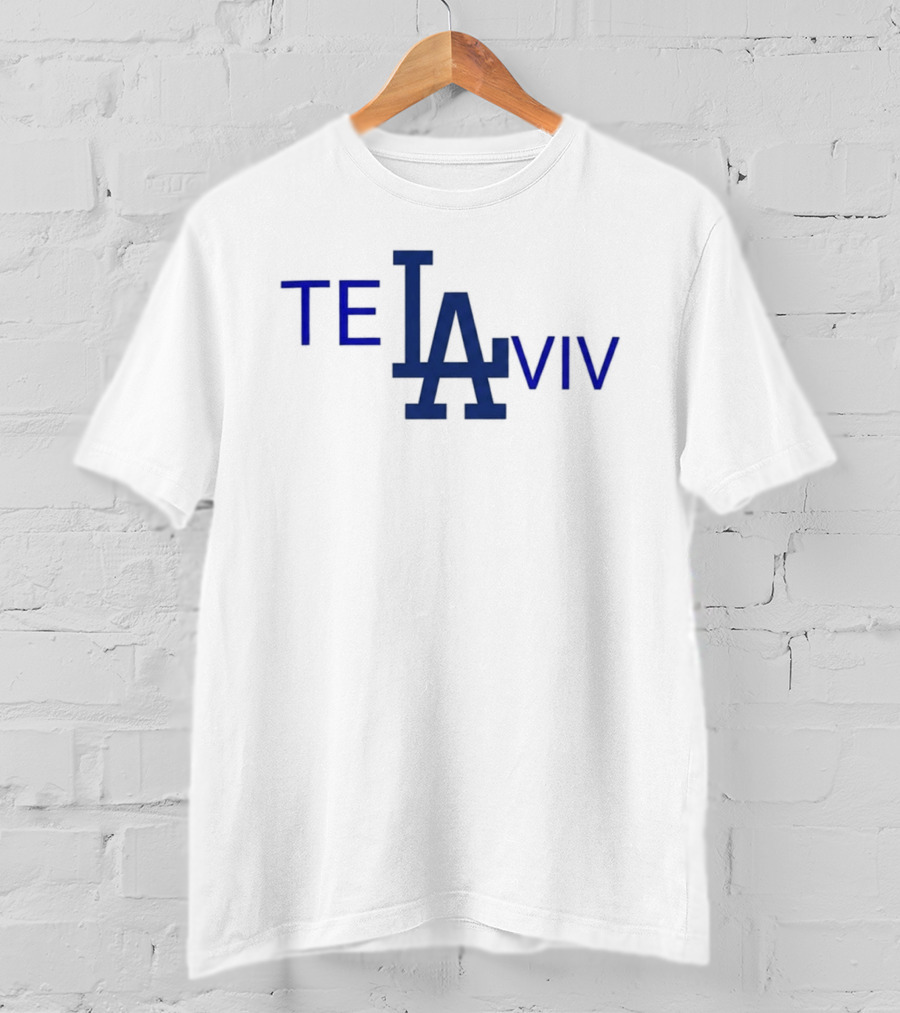 Los Angeles Dodgers Tel Aviv 2026 LA Logo Baseball Connection T-Shirt