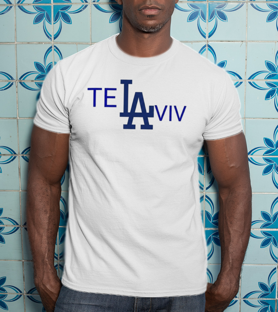 Los Angeles Dodgers Tel Aviv 2026 LA Logo Baseball Connection T-Shirt